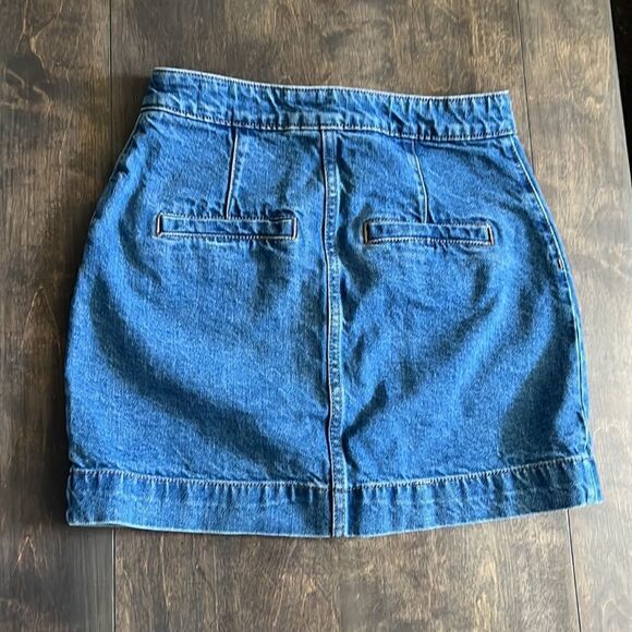 We the Free Super High Rise Denim Skirt Sz-24 - Picture 6 of 11